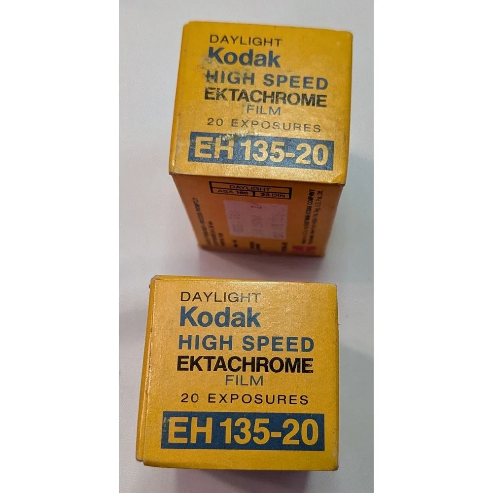 Kodak High Speed Ektachrome 35mm Film Lot 2 20 Exp ASA 160 Expired 1977 1978